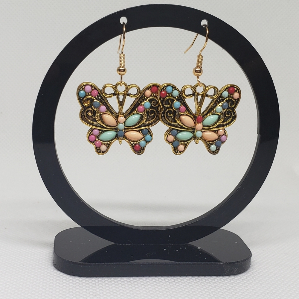 One Pair Fashion Butterfly Earrings